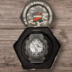 Casio G-Shock GA-100CF-8A Grey/Camo – With Box – Like New